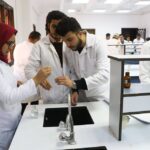 First year BMS students in the Biochemistry Laboratory