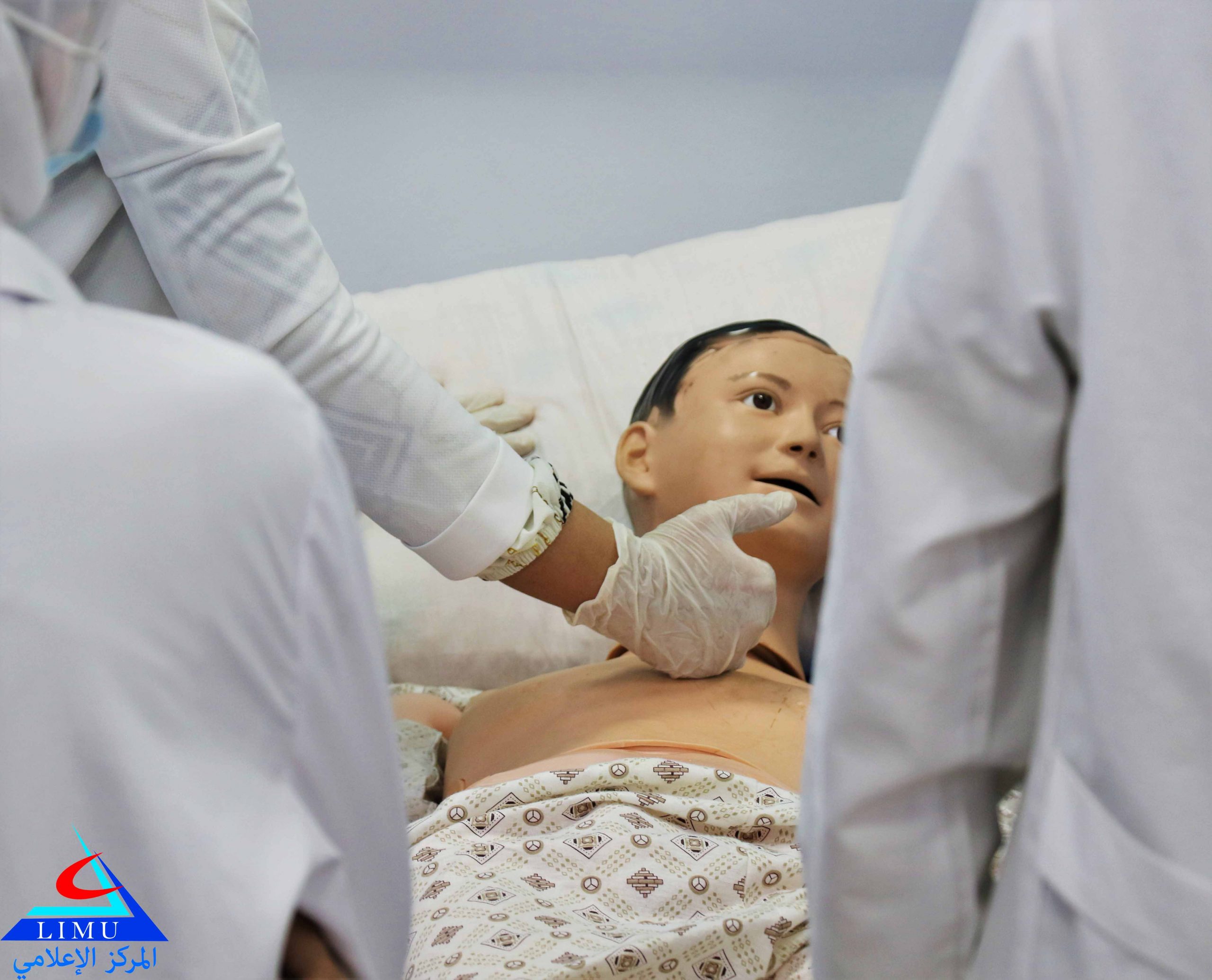 طلبة السنة الثانية بكلية AMS وفحص منطقة القلب